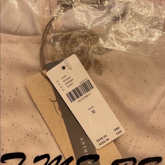 Anthropologie Let Me Be Floral Embroidered Midi Dress medium - Picture 5 of 6